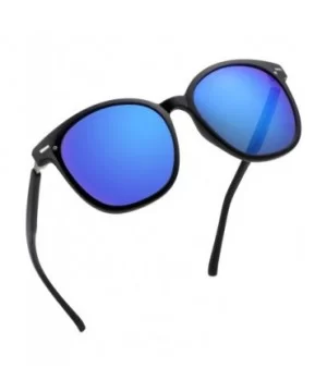 Oversize Polarized Sunglasses-UV400 Protection-Retro for Men/Women - Laus Unique_c1_blue - C818W4K0ZXC $17.40 Oval