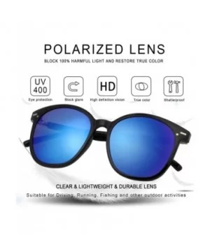 Oversize Polarized Sunglasses-UV400 Protection-Retro for Men/Women - Laus Unique_c1_blue - C818W4K0ZXC $17.40 Oval