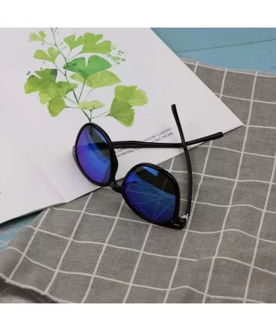 Oversize Polarized Sunglasses-UV400 Protection-Retro for Men/Women - Laus Unique_c1_blue - C818W4K0ZXC $17.40 Oval