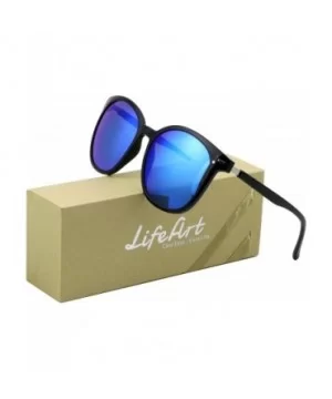 Oversize Polarized Sunglasses-UV400 Protection-Retro for Men/Women - Laus Unique_c1_blue - C818W4K0ZXC $17.40 Oval