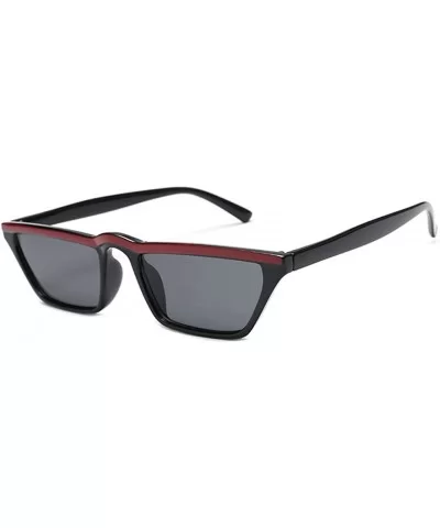 retro square sunglasses personality small frame glasses - C3 - C118CYZL7Z5 $17.34 Square