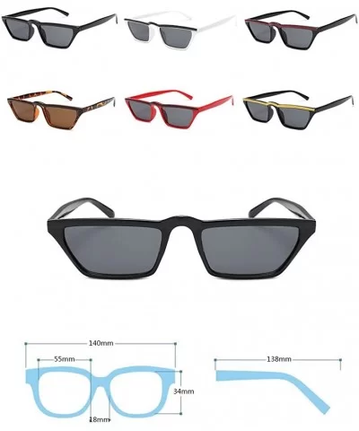 retro square sunglasses personality small frame glasses - C3 - C118CYZL7Z5 $17.34 Square