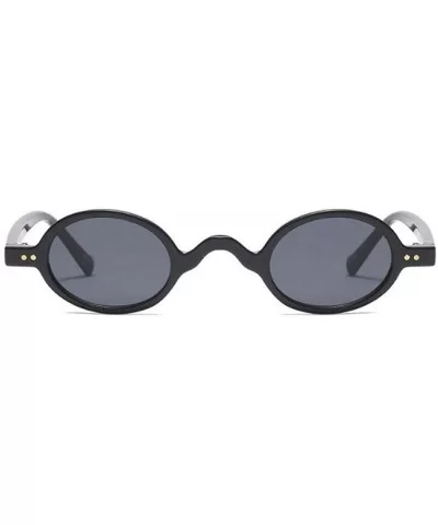 Small Round Retro Sunglasses Men Women Rivet Steampunk Leopard Tea C1 Leopard - C1 Leopard - CC18YQTKGS0 $6.14 Aviator