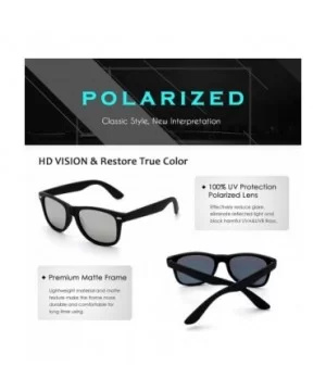 Classic Brand Design Polarized Sunglasses for Men Women GQF0 - F0 Black Silver - C317YK2R24T $7.04 Aviator