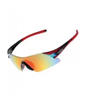 Polarized Sunglasses Interchangeable Cycling Baseball - Black - CA184KCHUH4 $30.17 Sport