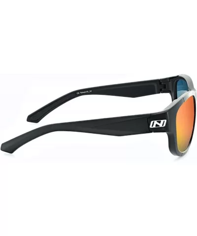 Vesper Unisex Sunglasses - Matte Black Frame - 2 Sets Lens Smoke with Red Mirror - Copper - CK18RR0OXSL $56.56 Sport