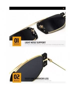 Retro Steampunk Sunglasses Women Punk Sunglasses Unique Frames Shades UV Protection - C2 - CB190O9DAQO $10.35 Oversized