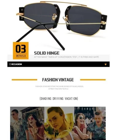 Retro Steampunk Sunglasses Women Punk Sunglasses Unique Frames Shades UV Protection - C2 - CB190O9DAQO $10.35 Oversized