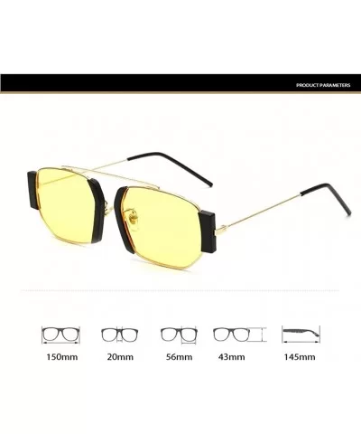 Retro Steampunk Sunglasses Women Punk Sunglasses Unique Frames Shades UV Protection - C2 - CB190O9DAQO $10.35 Oversized