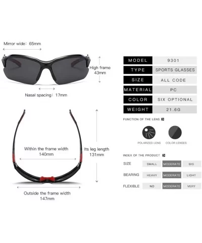 Polarized Sunglasses Baseball Color Changing - Polarized Red Mercury - CP18OWM5435 $11.03 Sport