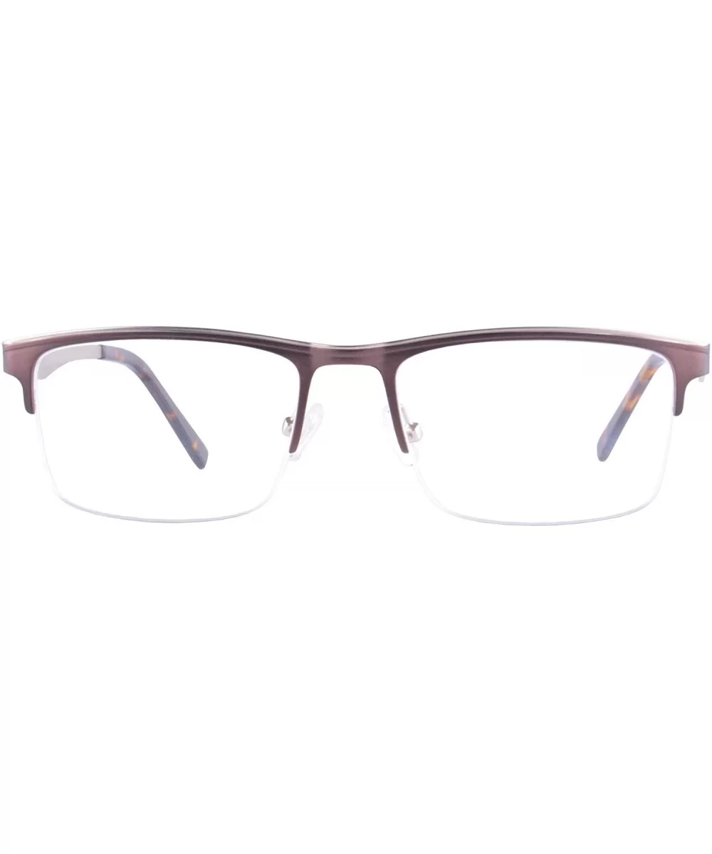 Men's Anti Blue Blocking Computer Hyperopia Glasses-LH4090 - C7-brown&demi - C118KODA7GM $36.01 Rectangular