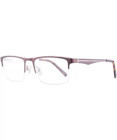 Men's Anti Blue Blocking Computer Hyperopia Glasses-LH4090 - C7-brown&demi - C118KODA7GM $36.01 Rectangular