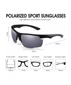 Polarized Sports Sunglasses Men Women Baseball Fishing Running Golf Cycling Driving Shades - CH18HRYSETT $14.46 Sport