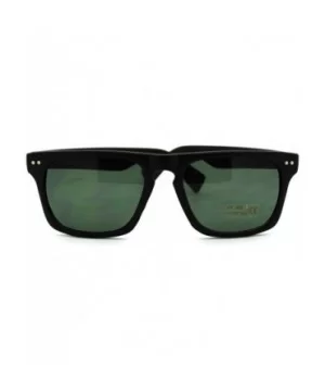 Unisex Designer Fashion Short Square Sunglasses - Matte Black - CP11L73A08H $6.26 Wayfarer