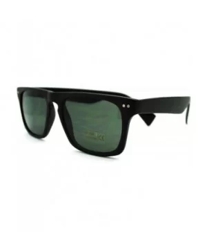 Unisex Designer Fashion Short Square Sunglasses - Matte Black - CP11L73A08H $6.26 Wayfarer