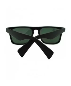 Unisex Designer Fashion Short Square Sunglasses - Matte Black - CP11L73A08H $6.26 Wayfarer