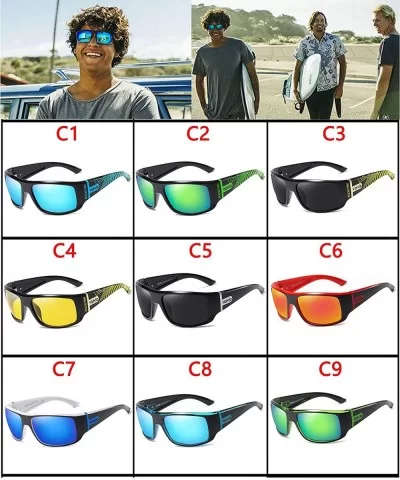 DESIGN Men Classic Polarized Sunglasses Male Sport Fishing Shades Eyewear UV400 Protection - CU18AL847MN $8.62 Goggle