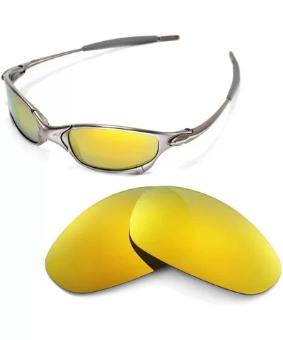 Replacement Lenses Juliet Sunglasses - 14 Options Available - 24k Gold Mirror Coated - Polarized - CJ117QX2E0F $14.62 Shield