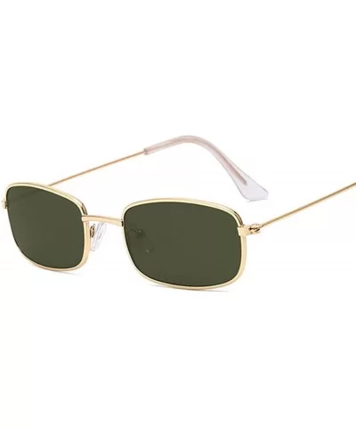 Rectangle Sunglasses Men Women Sun Glasses Fashion Summer Gafas Feminino Oculos De Sol - Goldgray - CK197A2I5U0 $28.22 Square