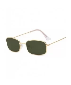 Rectangle Sunglasses Men Women Sun Glasses Fashion Summer Gafas Feminino Oculos De Sol - Goldgray - CK197A2I5U0 $28.22 Square