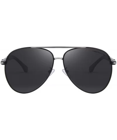 Design Men Sunglasses HD Polarized Luxury Shades UV400 S8728 - Black - CK12IW30MOH $13.93 Aviator