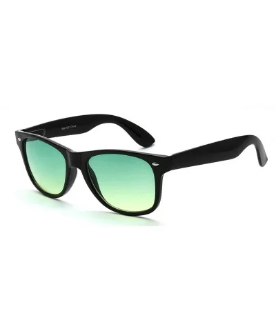 Street Fashion Retro Horn Tip Frame Candy Lens Sunglasses - Green - CR18YXA5C4M $6.44 Oversized