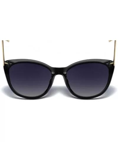 Women Sunglasses Retro Black Drive Holiday Oval Non-Polarized UV400 - Black - C818R83HOY8 $7.44 Oval