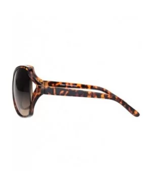 Womens Large Exposed Side Lens Butterfly Plastic Sunglasses - Tortoise Gradient Brown - CN18O29C0W7 $6.89 Butterfly