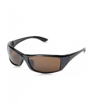 Voltage Non-Polarized Rectangular Sunglasses - Shiny Bright Black - CS11E7KQDZR $13.41 Sport