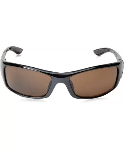 Voltage Non-Polarized Rectangular Sunglasses - Shiny Bright Black - CS11E7KQDZR $13.41 Sport