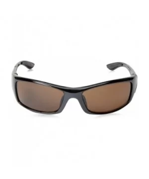 Voltage Non-Polarized Rectangular Sunglasses - Shiny Bright Black - CS11E7KQDZR $13.41 Sport