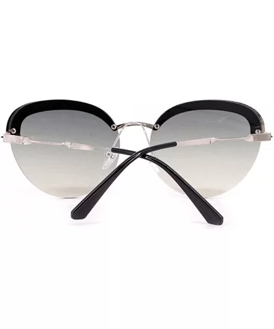 Fashion Round Metal Frame Sparkling Crystal Sunglasses UV Protection Eyewear Oversized - Green - CI1906TLD0O $9.34 Round