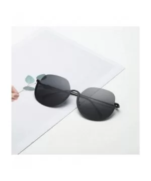 Oversize Vintage Sunglasses Protection - Blck - C81973CZK7C $7.21 Oversized