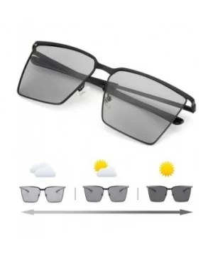 Photochromic Sunglasses Polarized Protection - Black - CV18SAY6LME $13.46 Square