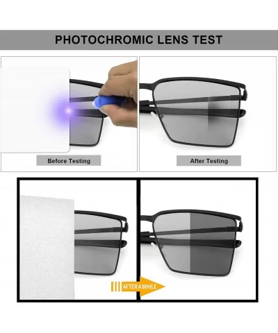 Photochromic Sunglasses Polarized Protection - Black - CV18SAY6LME $13.46 Square