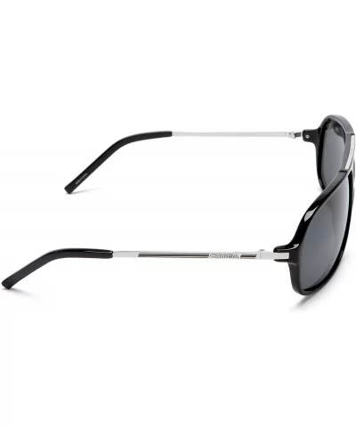 Cool/S Polarized Pilot Sunglasses - Black and Palladium Frame/Grey Lens - 65 mm - C5113BK95DV $49.16 Aviator