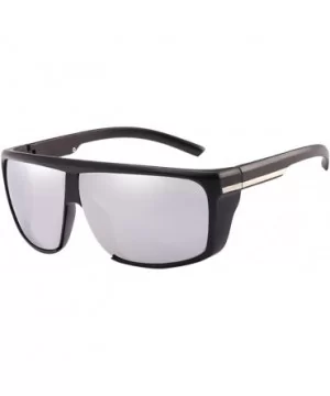 Driving Outdoors Sport Eyewear Sunproof Windproof Sunglasses for Mens Boys - Silver - CJ18CGQEM2W $7.87 Sport