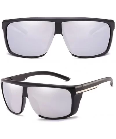 Driving Outdoors Sport Eyewear Sunproof Windproof Sunglasses for Mens Boys - Silver - CJ18CGQEM2W $7.87 Sport