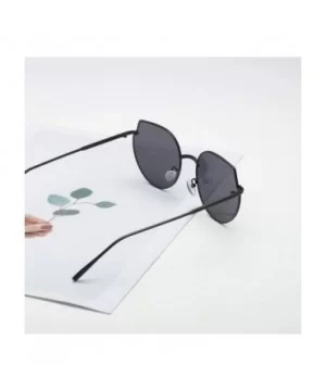 Women's Polarized Sunglasses Glasses Vintage Retro - Irregular Shape Mirrored Sunglasses for Women Flat - C - CB19076WIH5 $8....