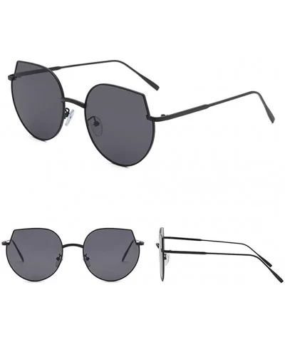 Women's Polarized Sunglasses Glasses Vintage Retro - Irregular Shape Mirrored Sunglasses for Women Flat - C - CB19076WIH5 $8....