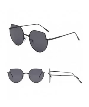 Women's Polarized Sunglasses Glasses Vintage Retro - Irregular Shape Mirrored Sunglasses for Women Flat - C - CB19076WIH5 $8....