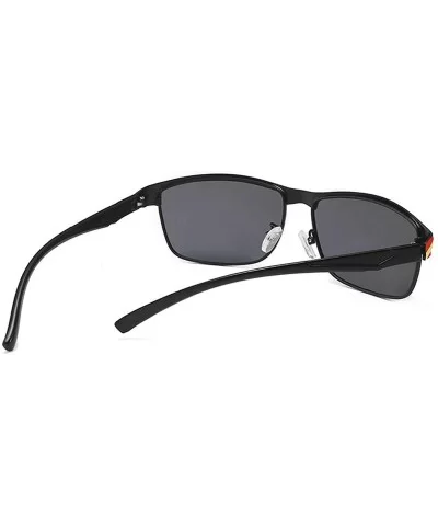 Rectangle Fashion Sunglasses for Men Polarized- Rimless Metal Sun Glasses for Outdoor Sport - CV196NWUKUS $12.16 Sport