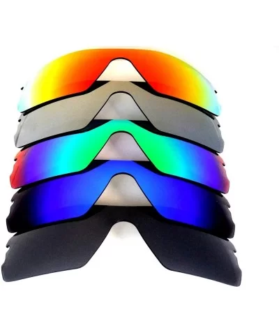 Replacement Lenses Radar Path Black&Blue&Green&Gray&Red Color Polarized 5 Pairs - CK128FXQNVZ $24.83 Oversized