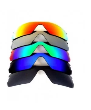 Replacement Lenses Radar Path Black&Blue&Green&Gray&Red Color Polarized 5 Pairs - CK128FXQNVZ $24.83 Oversized