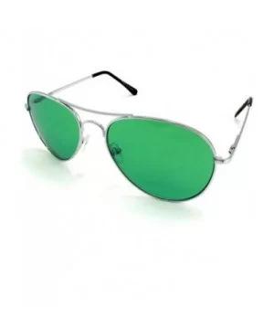 Mens The Hangover Bradley Cooper Colored Aviator Poker Sunglasses UV 400 - Green - CB11THBBXND $7.63 Aviator