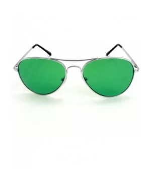 Mens The Hangover Bradley Cooper Colored Aviator Poker Sunglasses UV 400 - Green - CB11THBBXND $7.63 Aviator