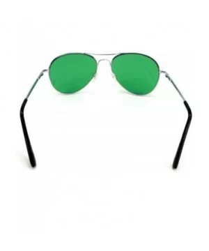 Mens The Hangover Bradley Cooper Colored Aviator Poker Sunglasses UV 400 - Green - CB11THBBXND $7.63 Aviator