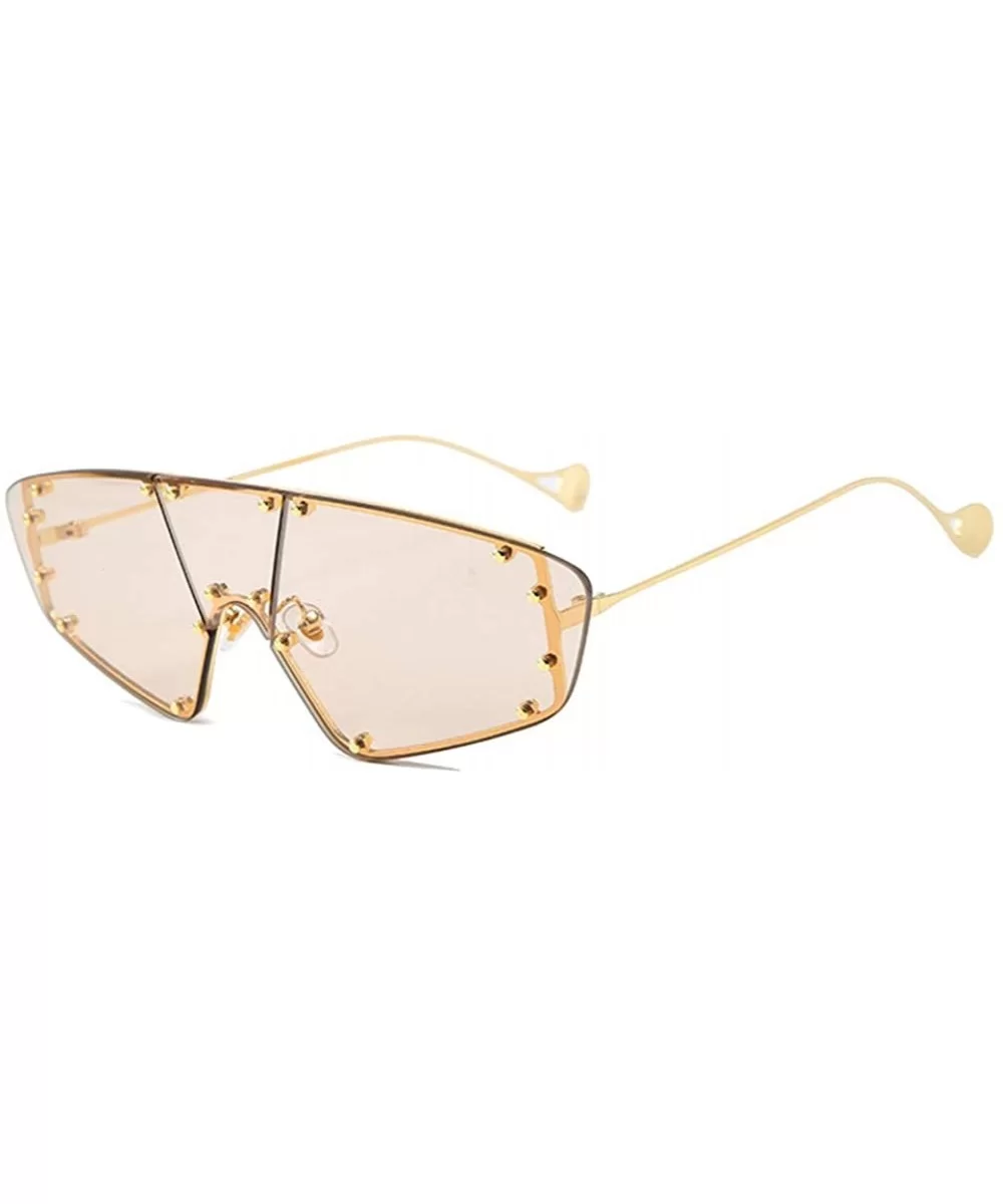 Women Retro Vintage Rimless Sunglasses Sun Glasses Shades For Girls Street Pat UV400 2133 - Pink - C518AGEI64M $6.58 Aviator