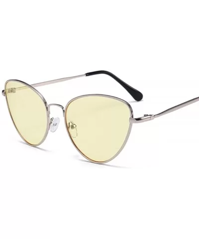 Cat Eye Sunglasses Women Vintage Sun Glasses Female Ladies Cateyes Sunglass Retro Glasses - Gold Gray - C518WD7QHR9 $9.99 Cat...