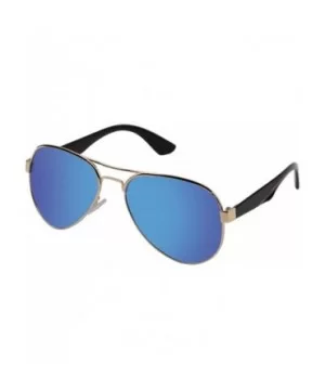 Polarizer Aviator Sunglasses for Mens Womens Mirrored Sun Glasses Shades with Uv400 - Ice Blue - CY186ZU0I5W $5.05 Aviator